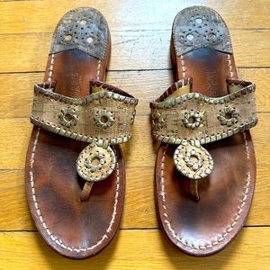 Jack Rogers Sandals cork with gold